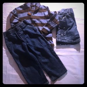 Boys 3T lot, top, pants, and shorts